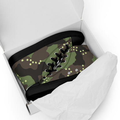 Israeli IDF Mitznefet CAMO Mens high top canvas shoes - High Top Canvas Shoes