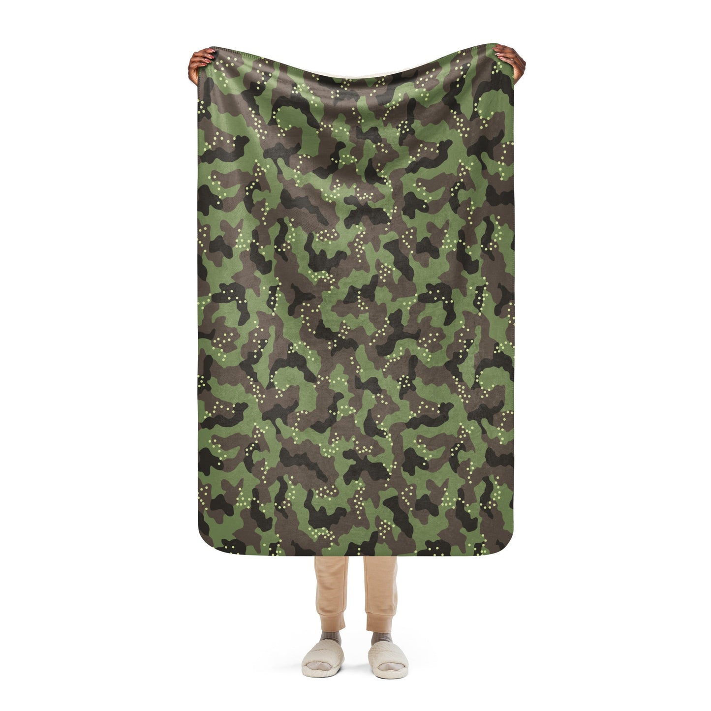 Israeli IDF Mitznefet CAMO Sherpa blanket - 37″×57″ - Blankets