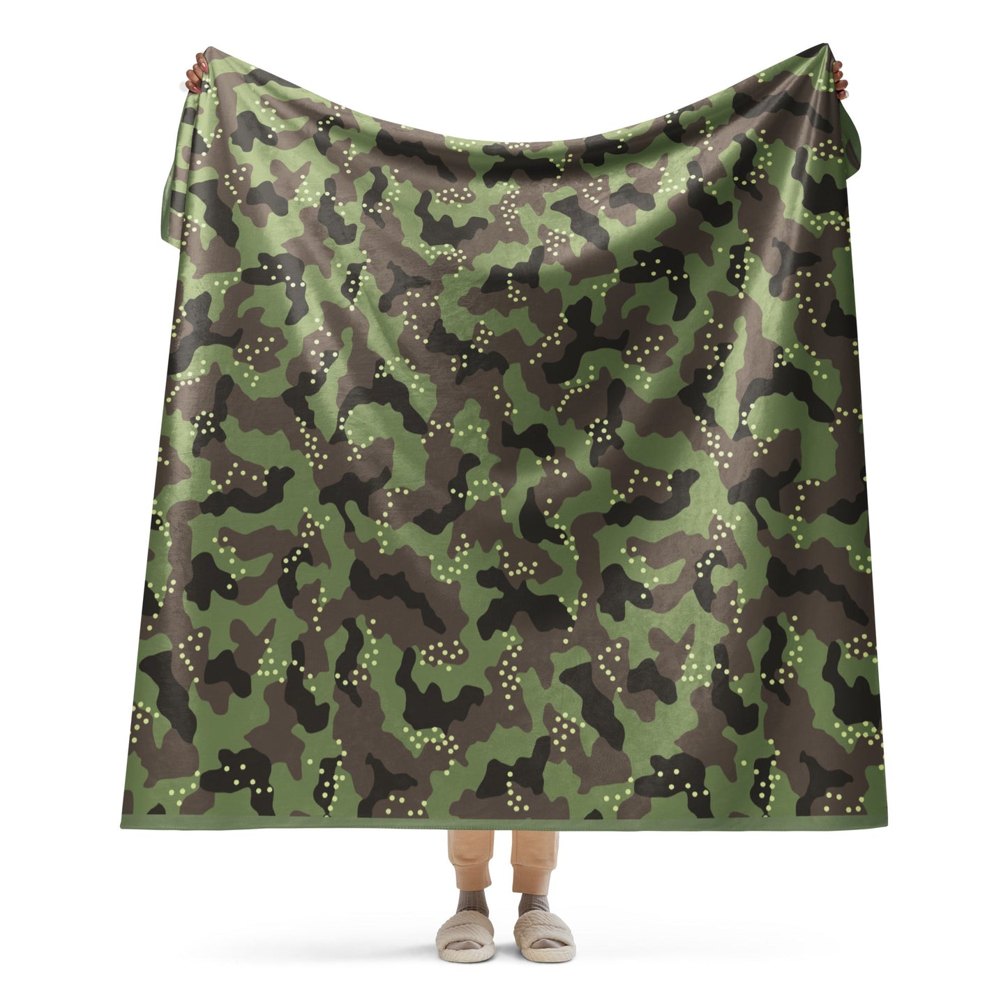 Israeli IDF Mitznefet CAMO Sherpa blanket - 60″×80″ - Blankets