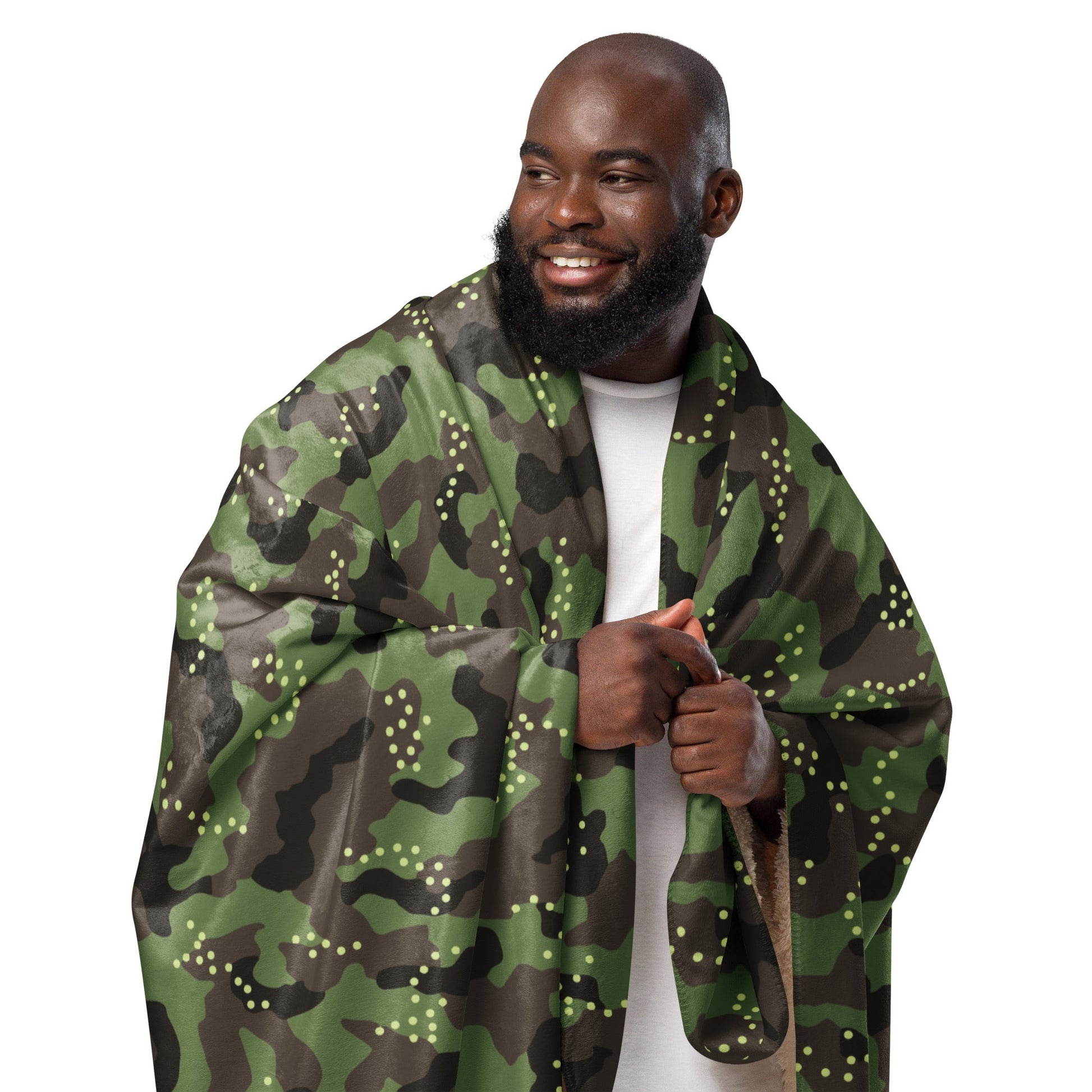 Israeli IDF Mitznefet CAMO Sherpa blanket - Blankets