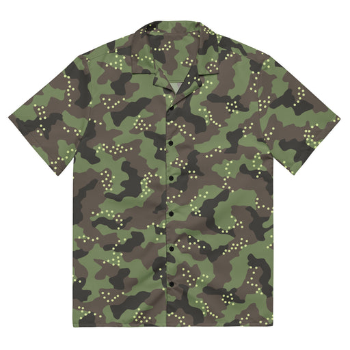 Mitznefet Helmet Cover CAMO Unisex Short-Sleeve Button Shirt - 2XS - Button-Up