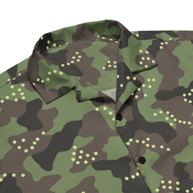 Mitznefet Helmet Cover CAMO Unisex Short-Sleeve Button Shirt - Button-Up