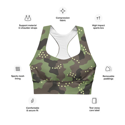 Israeli IDF Universal CAMO Longline sports bra - Womens Sports Bra