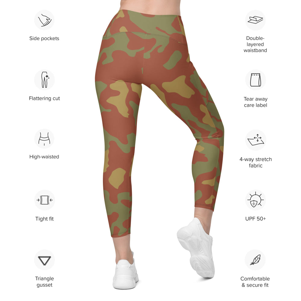 Italian M1929 Telo Mimetco 1950 CAMO Leggings with pockets - Womens With Pockets