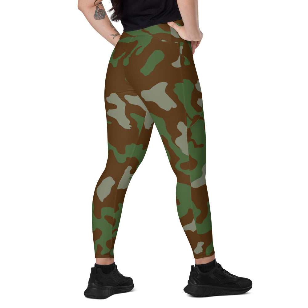 Italian M1929 Telo Mimetco CAMO Leggings with pockets - 2XS - Womens With Pockets