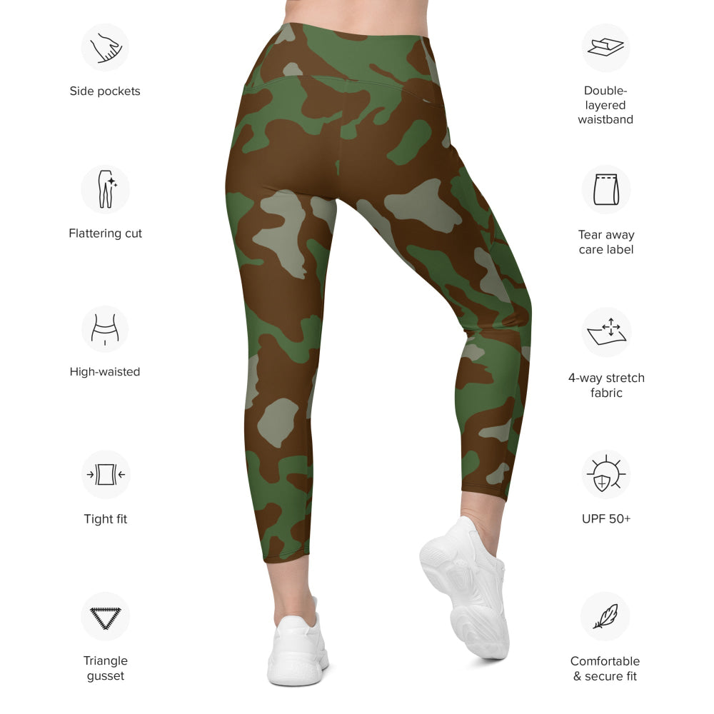 Italian M1929 Telo Mimetco CAMO Leggings with pockets - Womens With Pockets