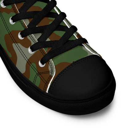 Italian M1929 Telo Mimetco CAMO Men’s high top canvas shoes - Mens High Top Canvas Shoes