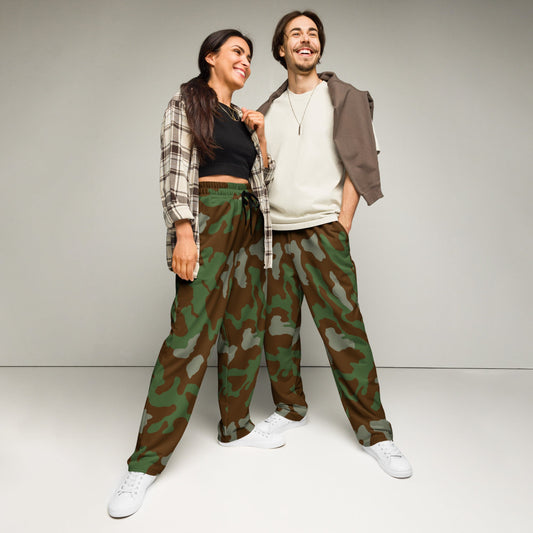 Italian M1929 Telo Mimetco CAMO Wide-leg joggers - 2XS - Unisex Joggers