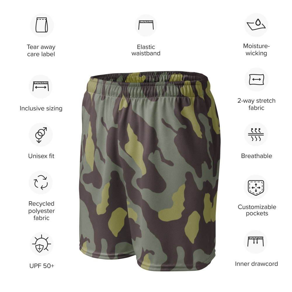 Italian M1929 Telo Mimetico Original CAMO Unisex mesh shorts - Mesh Shorts