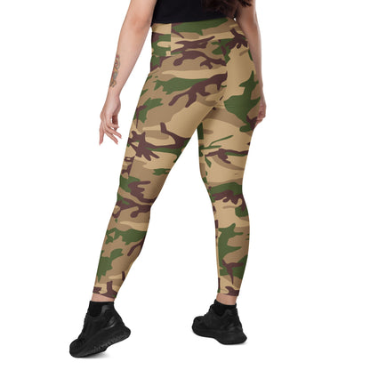 Italian Mimetico Deserto CAMO Leggings with pockets - Womens With Pockets