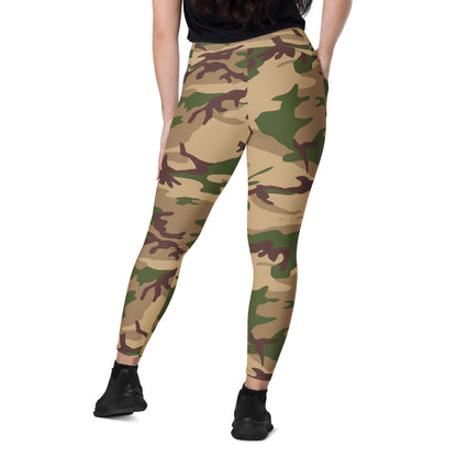 Italian Mimetico Deserto CAMO Leggings with pockets - Womens With Pockets