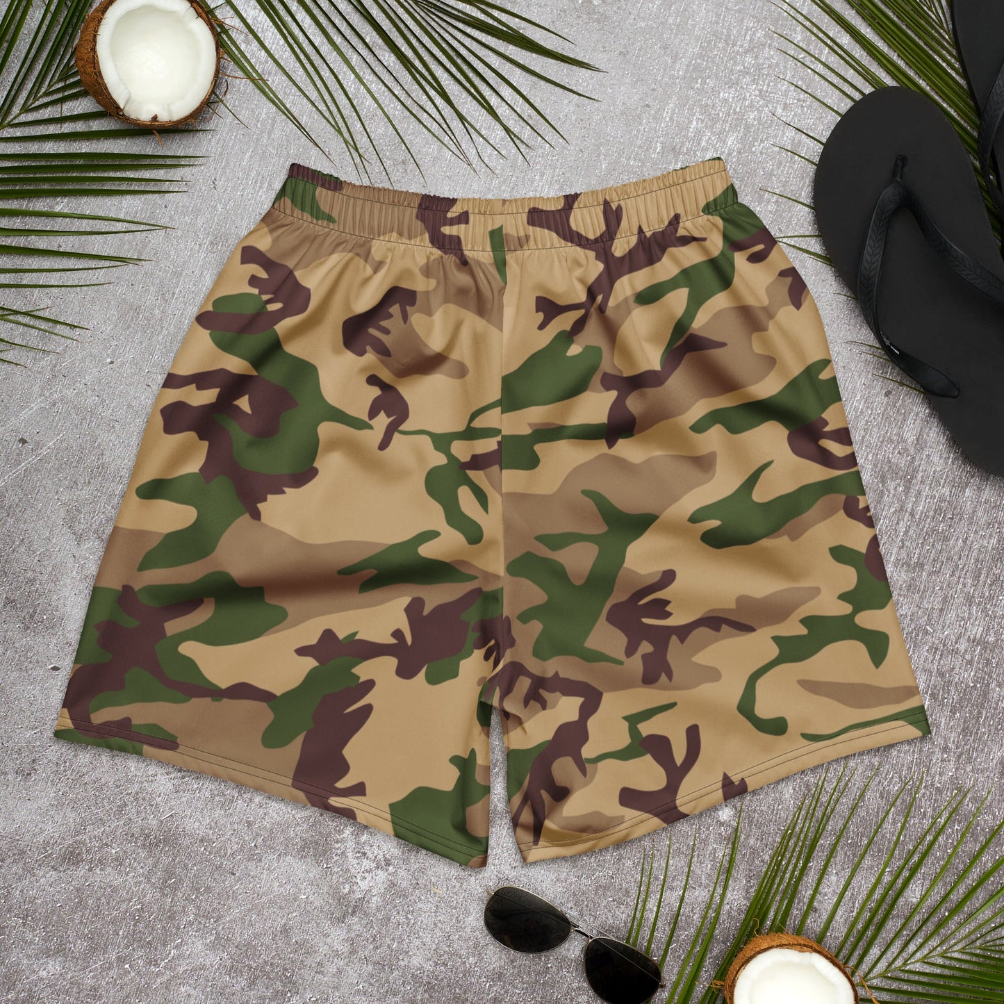 Italian Mimetico Deserto CAMO Unisex Athletic Long Shorts