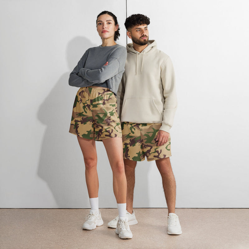Mimetico Deserto CAMO Unisex Athletic Long Shorts