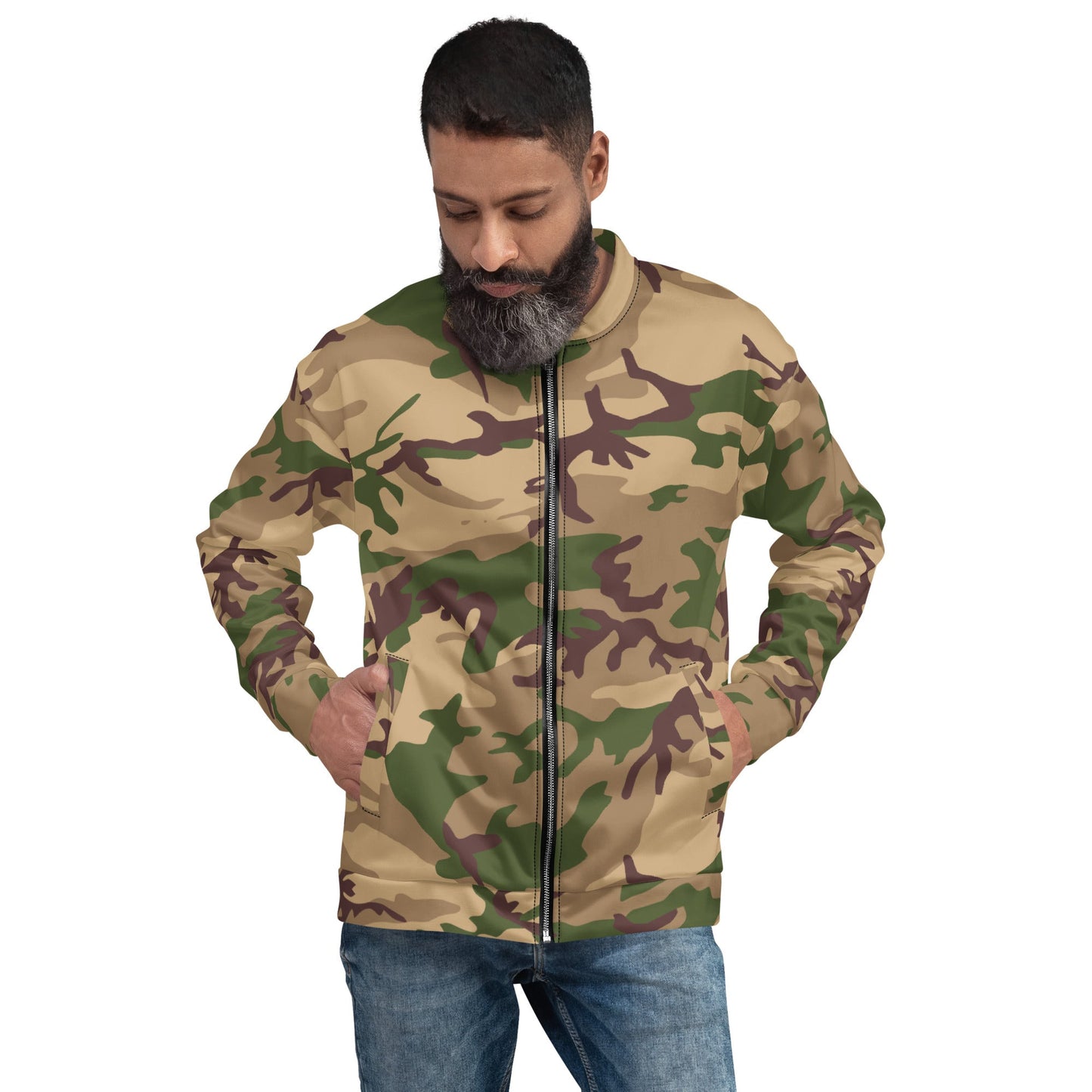Italian Mimetico Deserto CAMO Unisex Bomber Jacket - Jackets