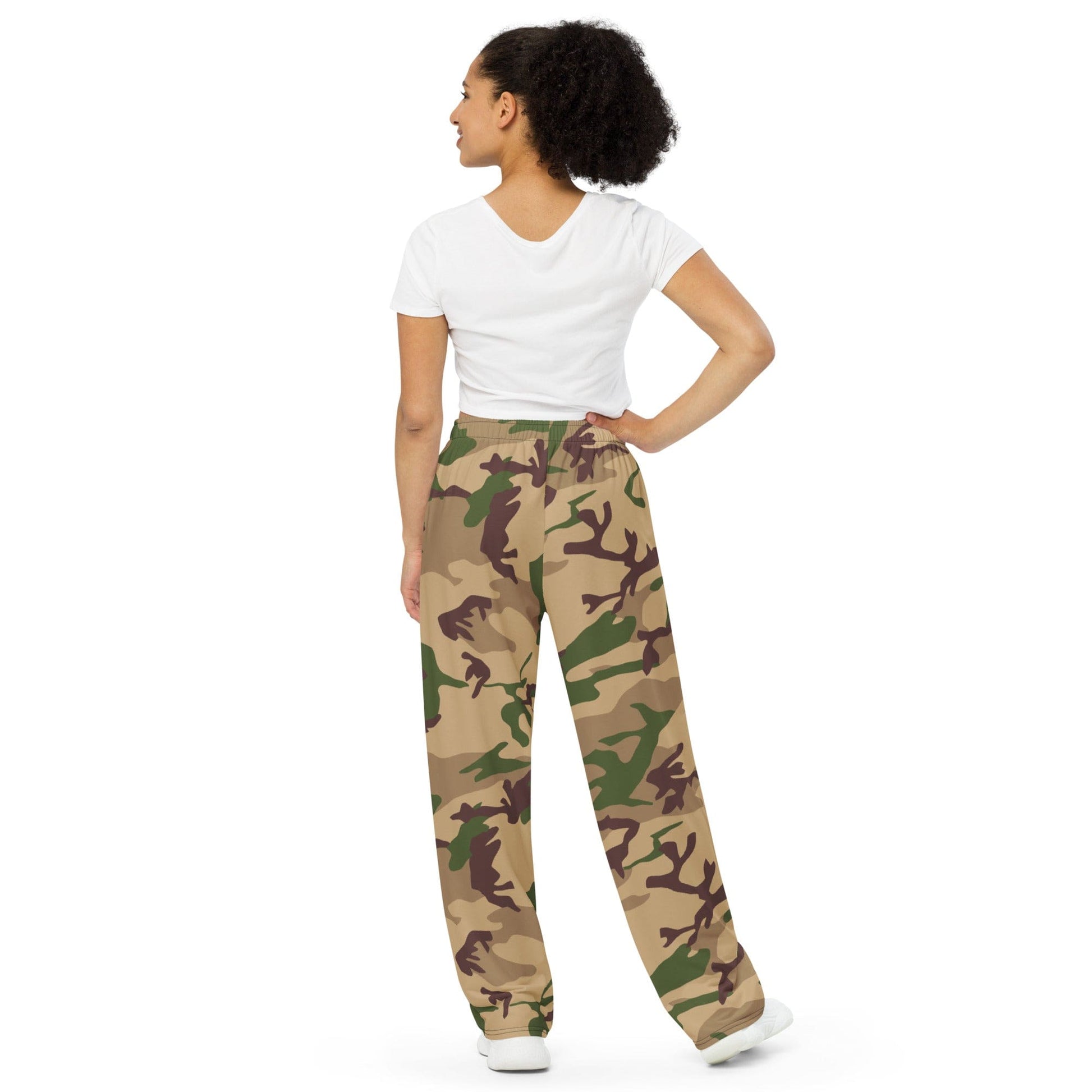 Italian Mimetico Deserto CAMO unisex wide-leg pants - Unisex Wide-Leg Pants