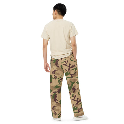 Italian Mimetico Deserto CAMO unisex wide-leg pants - Unisex Wide-Leg Pants