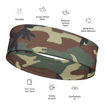 Italian Mimetico Roma 90 Woodland CAMO Headband - M