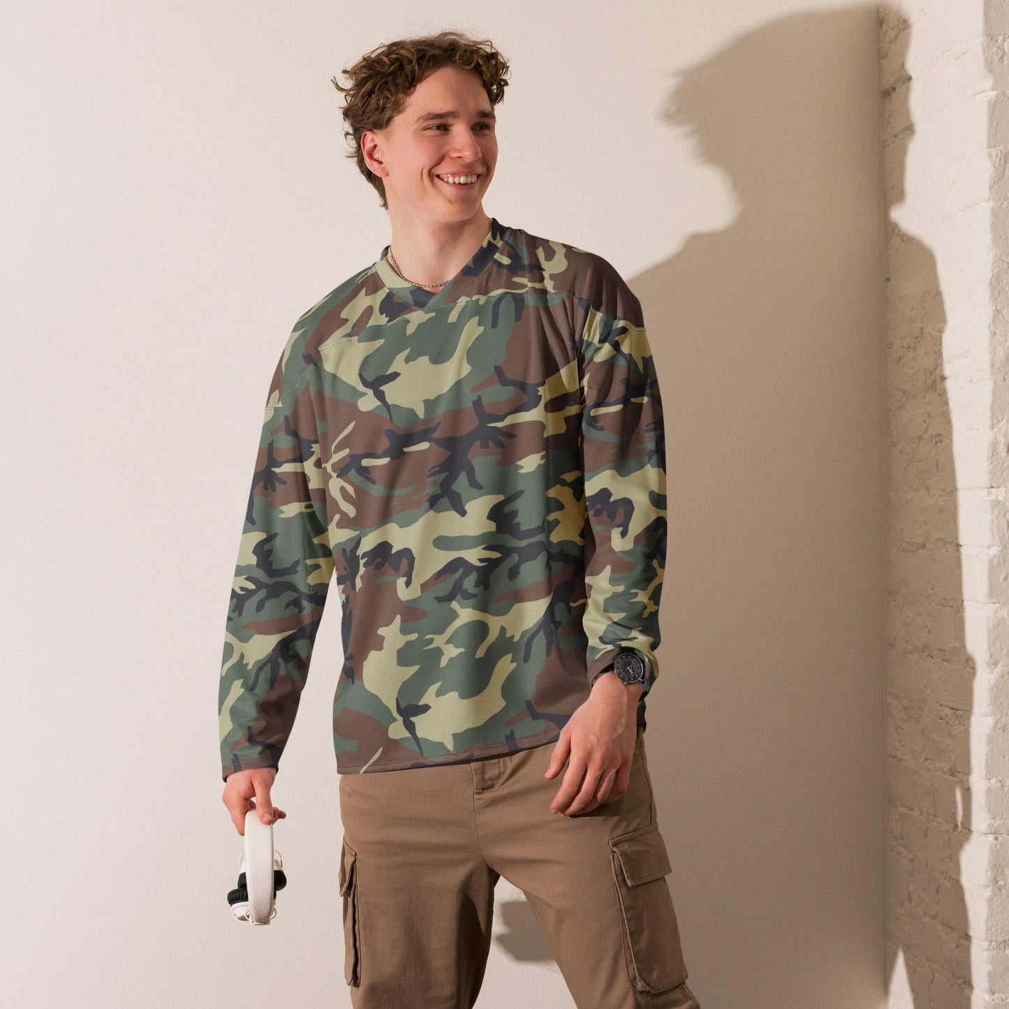 Italian Mimetico Roma 90 Woodland CAMO hockey fan jersey - Hockey Jerseys