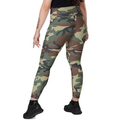 Italian Mimetico Roma 90 Woodland CAMO Leggings with pockets - Womens With Pockets