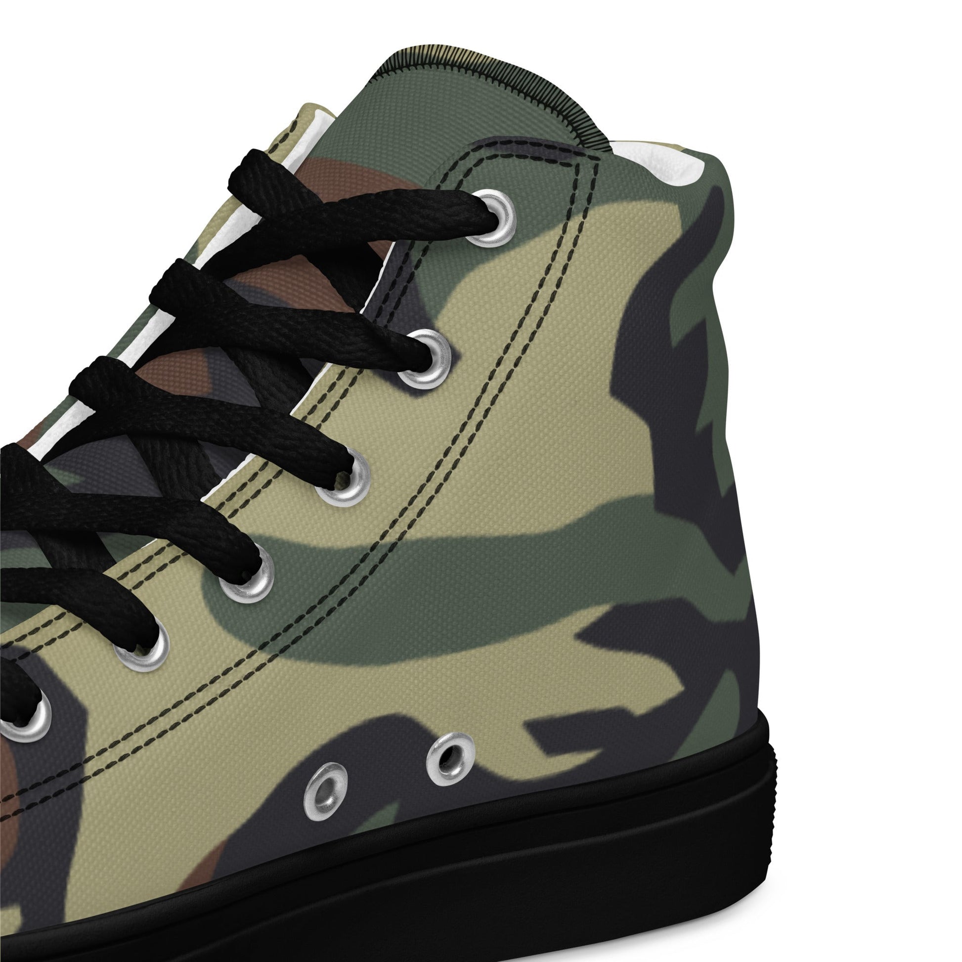Italian Mimetico Roma 90 Woodland CAMO Mens high top canvas shoes - High Top Canvas Shoes