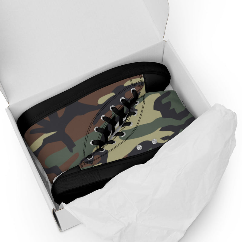 Mimetico Roma 90 Woodland CAMO Mens High-Top Canvas Shoes