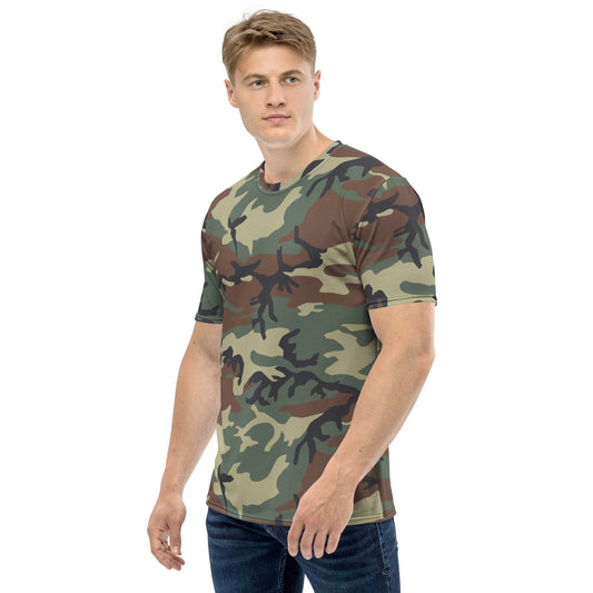 Italian Mimetico Roma 90 Woodland CAMO Mens T-shirt - T-Shirts