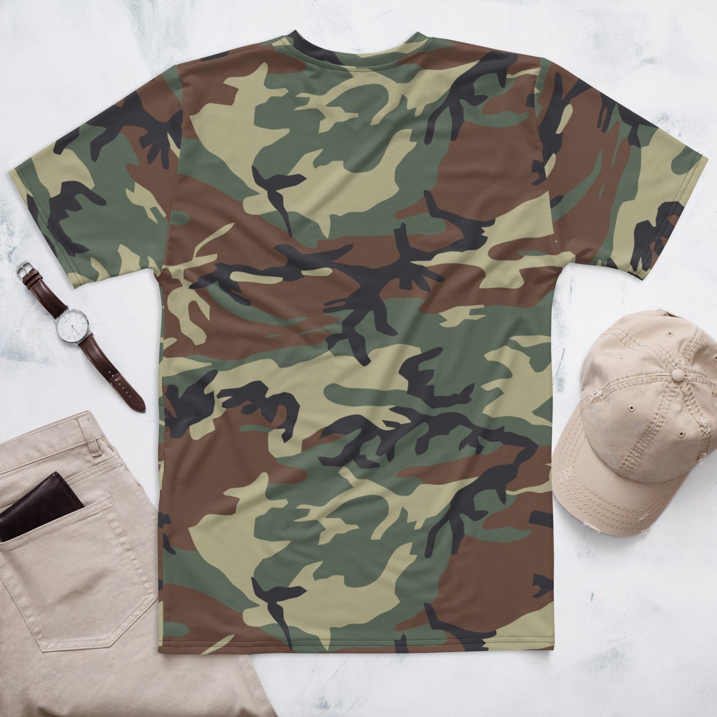 Italian Mimetico Roma 90 Woodland CAMO Men’s T-shirt - Mens T-Shirt