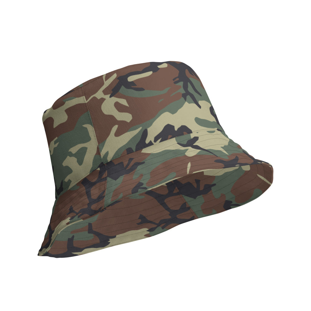 Italian Mimetico Roma 90 Woodland CAMO Reversible bucket hat - Bucket Hat