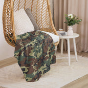 Mimetico Roma 90 Woodland CAMO Sherpa Blanket