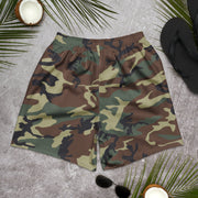 Mimetico Roma 90 Woodland CAMO Unisex Athletic Long Shorts