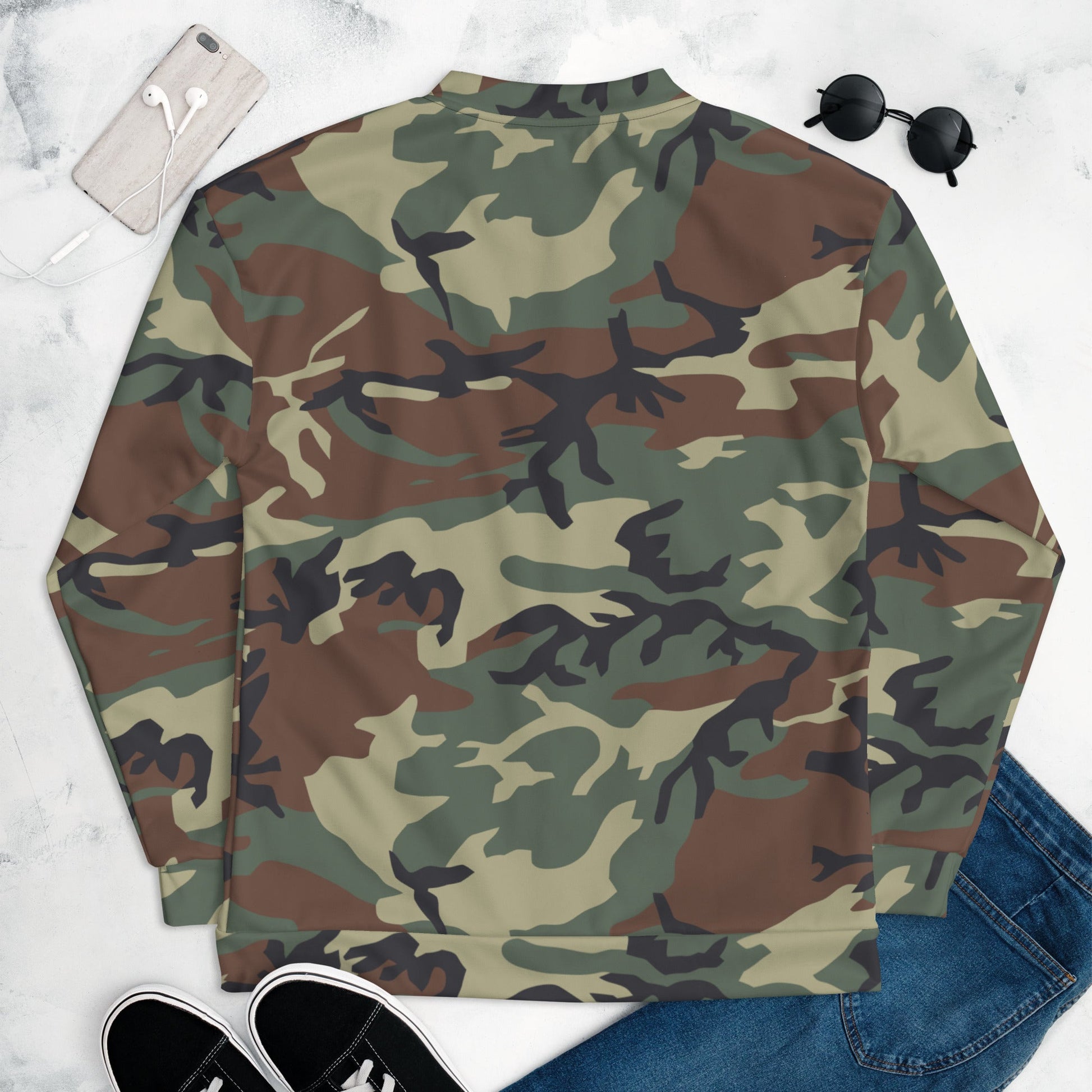 Italian Mimetico Roma 90 Woodland CAMO Unisex Bomber Jacket - Jackets