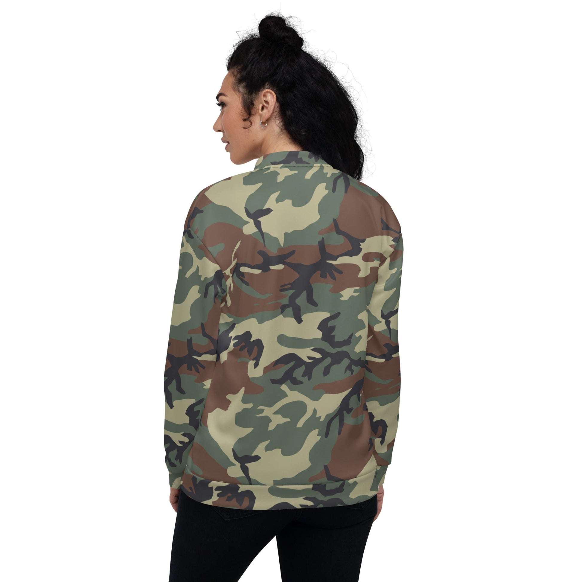 Italian Mimetico Roma 90 Woodland CAMO Unisex Bomber Jacket - Jackets