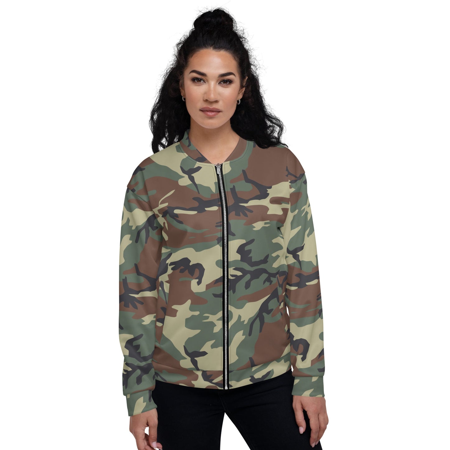 Italian Mimetico Roma 90 Woodland CAMO Unisex Bomber Jacket - Jackets