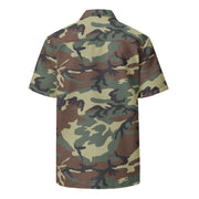 Mimetico Roma 90 Woodland CAMO Unisex Short-Sleeve Button Shirt - Button-Up