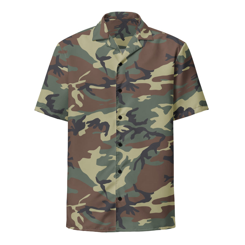 Mimetico Roma 90 Woodland CAMO Unisex Short-Sleeve Button Shirt - Button-Up