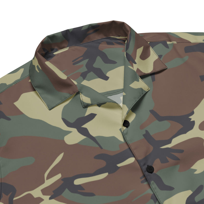 Mimetico Roma 90 Woodland CAMO Unisex Short-Sleeve Button Shirt - Button-Up