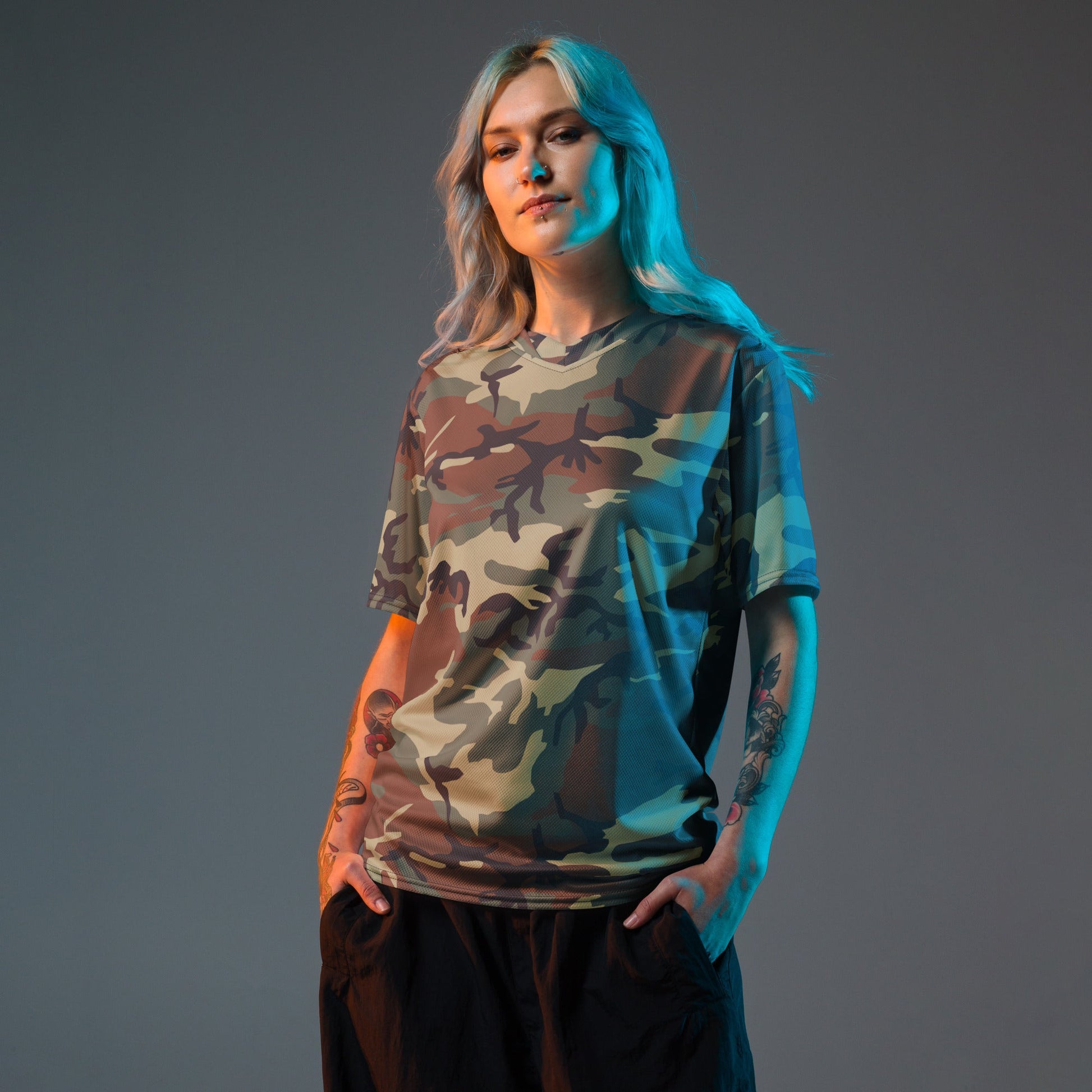 Italian Mimetico Roma 90 Woodland CAMO unisex sports jersey Sports Jerseys