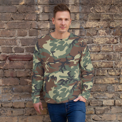 Italian Mimetico Roma 90 Woodland CAMO Unisex Sweatshirt - XS