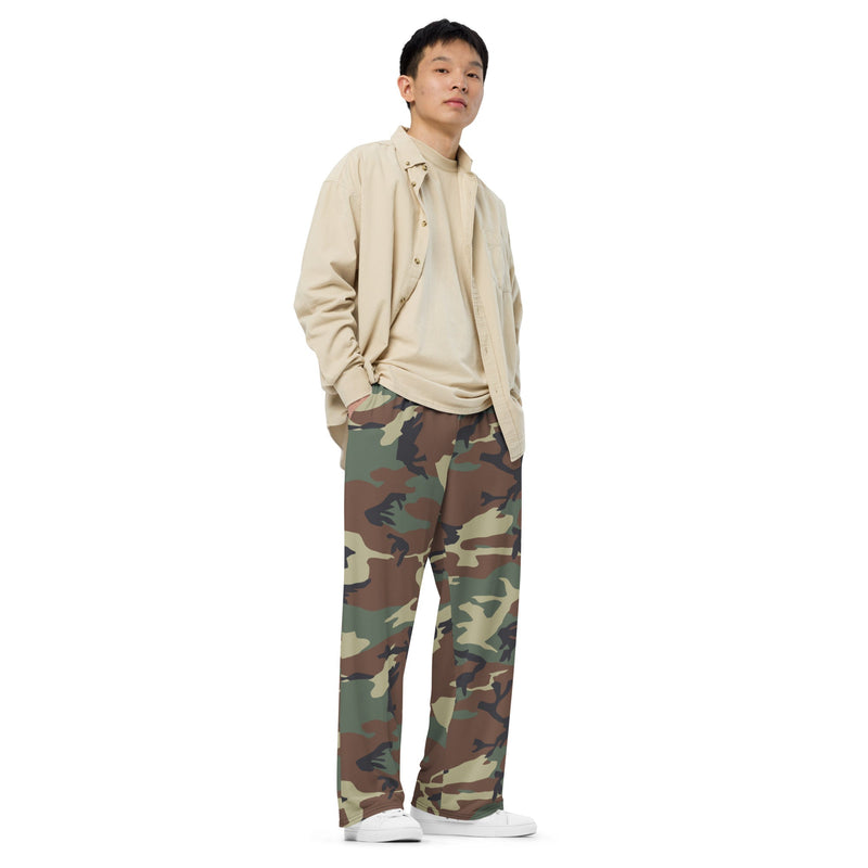 Mimetico Roma 90 Woodland CAMO Unisex Wide-Leg Leisure Pants - Pant