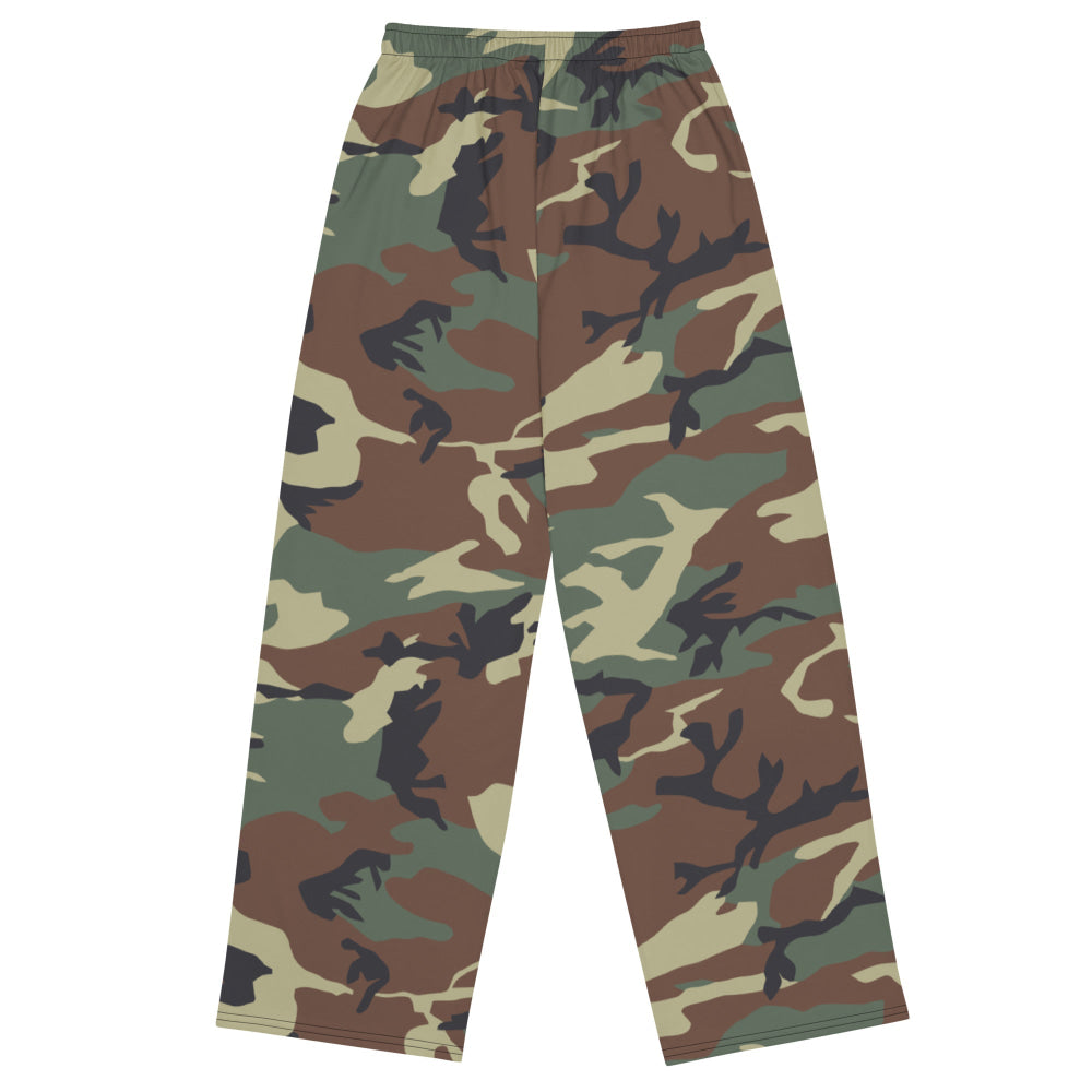 Italian Mimetico Roma 90 Woodland CAMO unisex wide-leg pants - Unisex Wide-Leg Pants