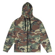 Mimetico Roma 90 Woodland CAMO Unisex Zip Hoodie - 2XS
