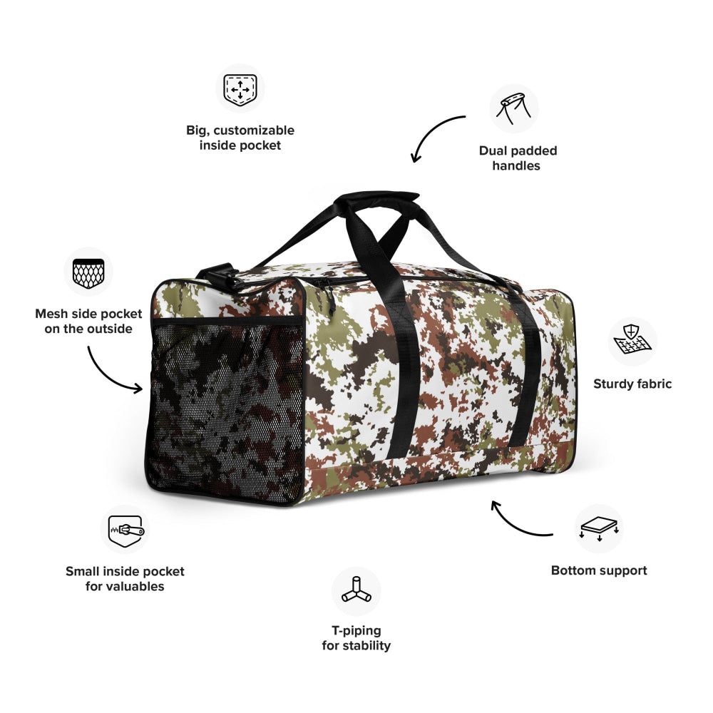 Italian Mimetico Vegetata Alpine CAMO Duffle bag - Bag