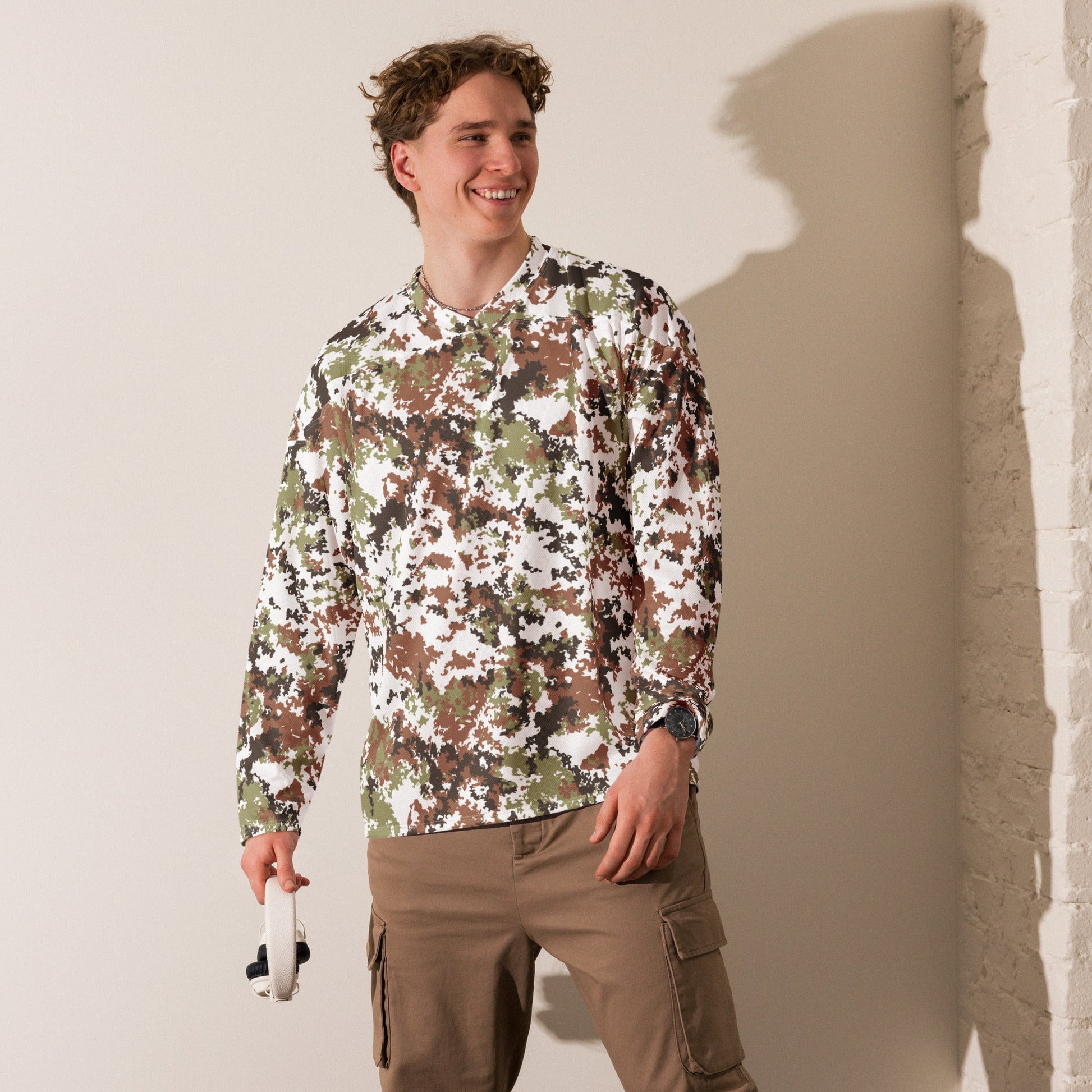 Italian Mimetico Vegetata Alpine CAMO hockey fan jersey Hockey Jerseys