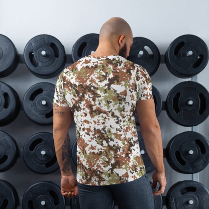 Italian Mimetico Vegetata Alpine CAMO Mens Athletic T-shirt - T-Shirts