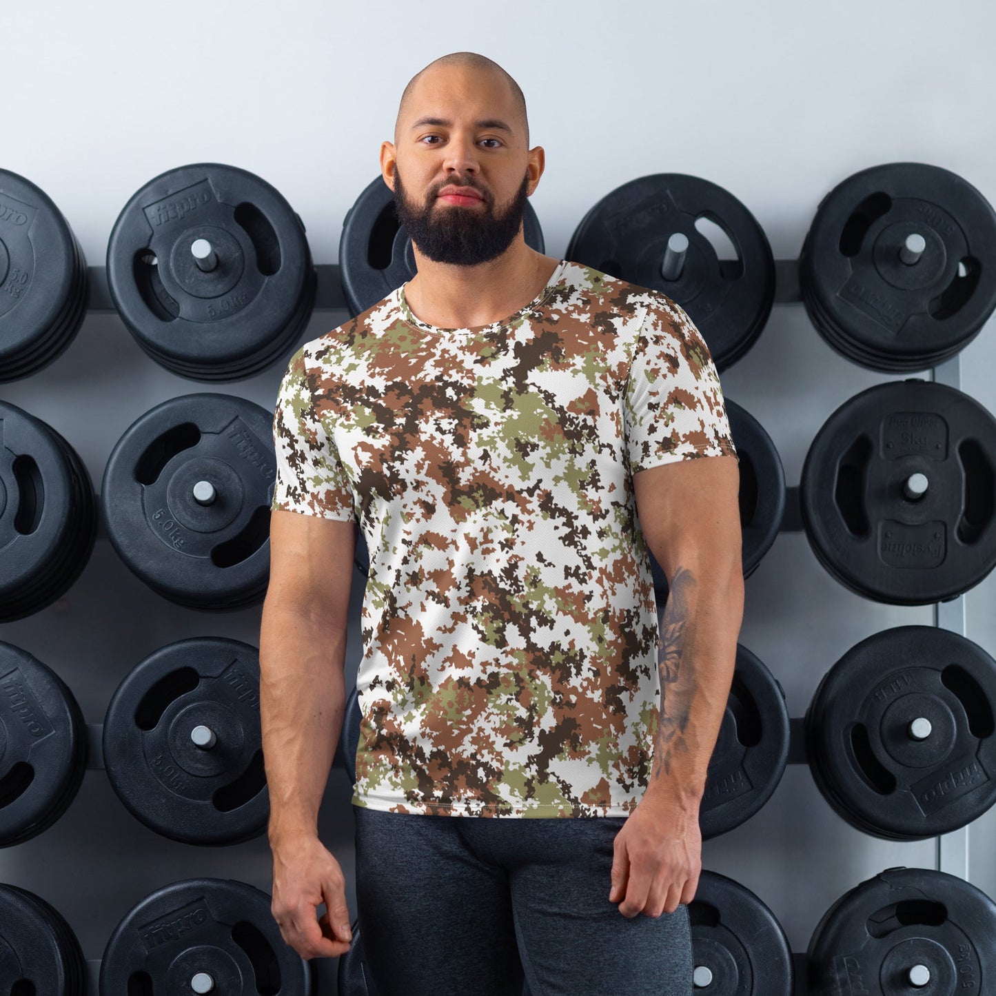 Italian Mimetico Vegetata Alpine CAMO Mens Athletic T-shirt - XS - T-Shirts