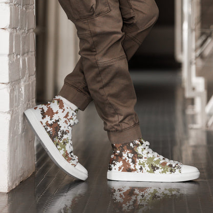 Italian Mimetico Vegetata Alpine CAMO Mens high top canvas shoes - 5 - High Top Canvas Shoes