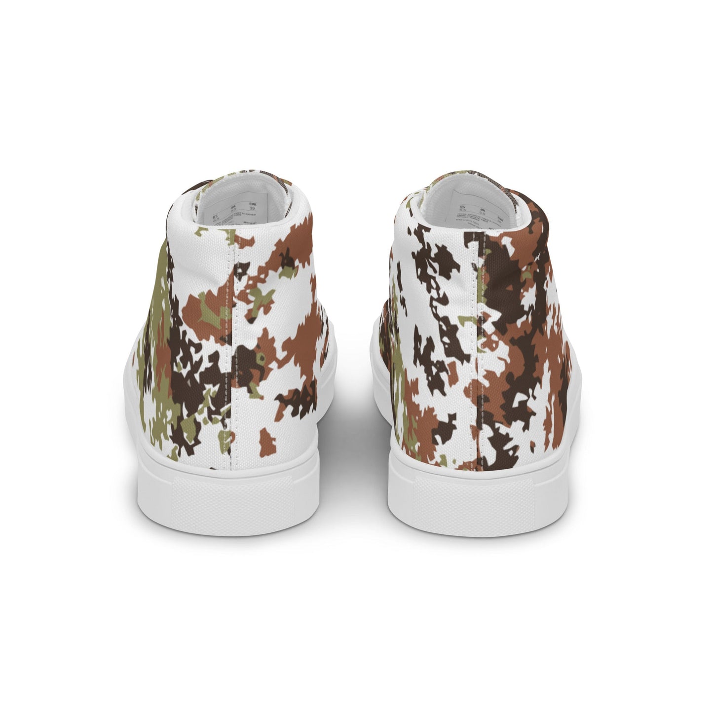 Italian Mimetico Vegetata Alpine CAMO Mens high top canvas shoes - High Top Canvas Shoes