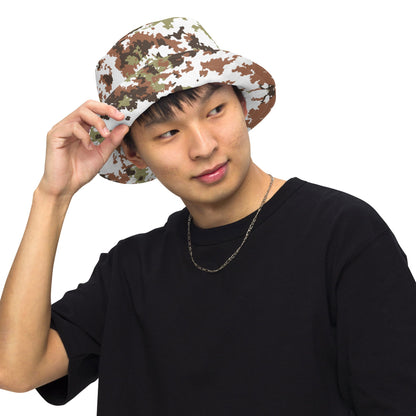 Italian Mimetico Vegetata Alpine CAMO Reversible bucket hat - Bucket Hat