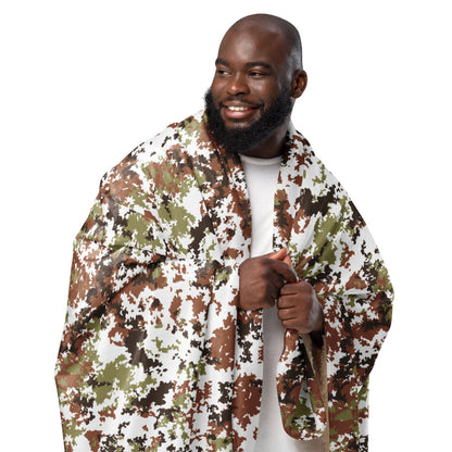 Italian Mimetico Vegetata Alpine CAMO Sherpa blanket