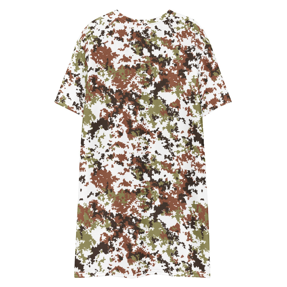 Italian Mimetico Vegetata Alpine CAMO T-shirt dress - Womens T-Shirt Dress